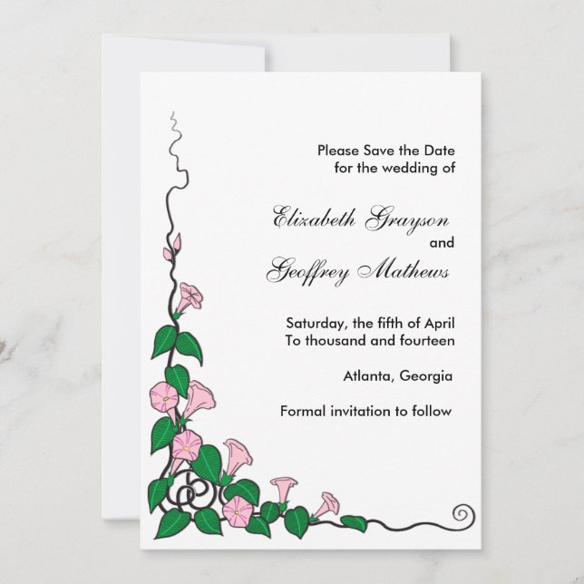 Gloria - save the date cards (Front)