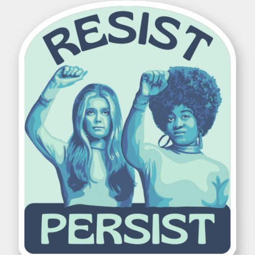 Gloria Steinem and Angela Davis Portrait  Sticker