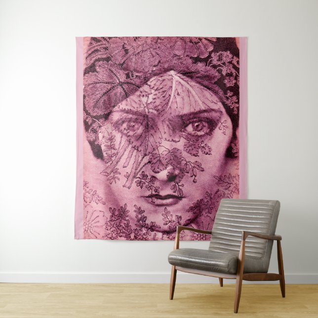 Gloria Swanson in pink Tapestry (In Situ)