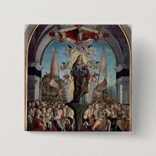 Glorification of St. Ursula and her Companions Button (Front)