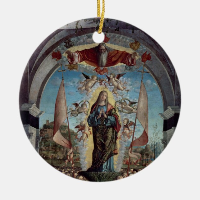 Glorification of St. Ursula and her Companions Ceramic Ornament (Front)