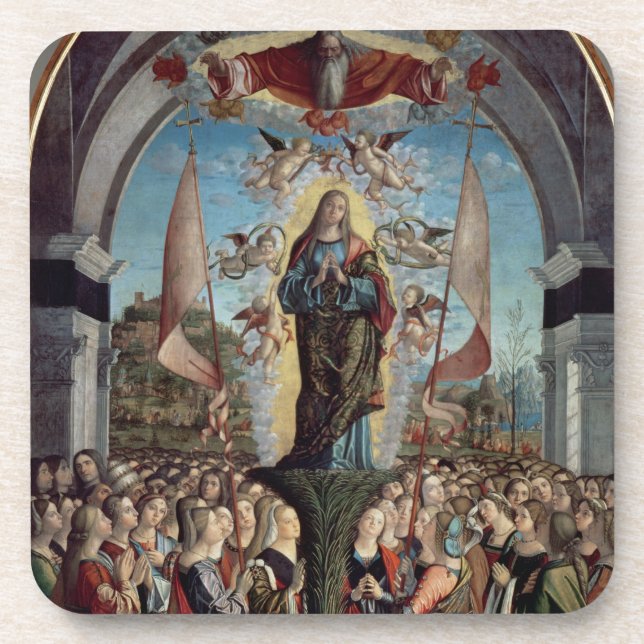 Glorification of St. Ursula and her Companions Drink Coaster (Front)