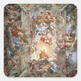 Glorification of the Reign of Pope Urban VIII (156 Square Sticker