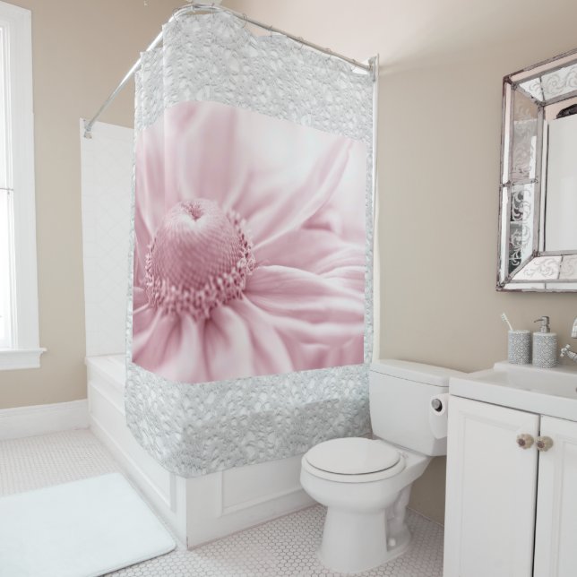 Gloriosa Daisy Macro Shower Curtain (In Situ)