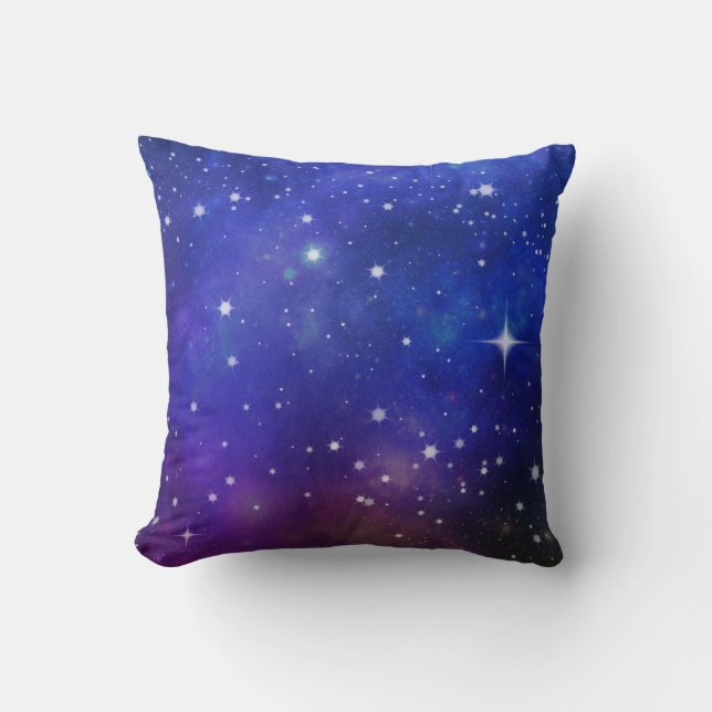 *~* Glorious Dreamy Magical Starry Night Throw Pillow (Front)