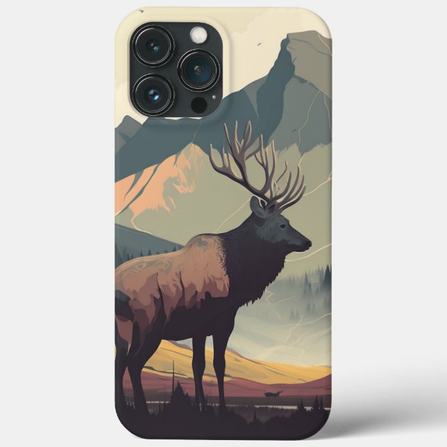 Glorious Elk iPhone Case (Back)
