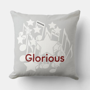 Glorious Embellished  Throw Pillow