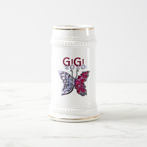 Glorious GIGI 2020 Butterfly Beer Stein