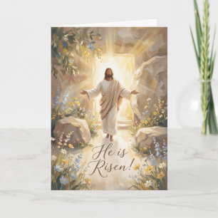 Glorious He is Risen Easter Card