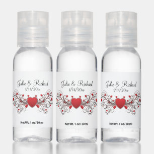 Glorious Hearts Wedding Hand Sanitizer