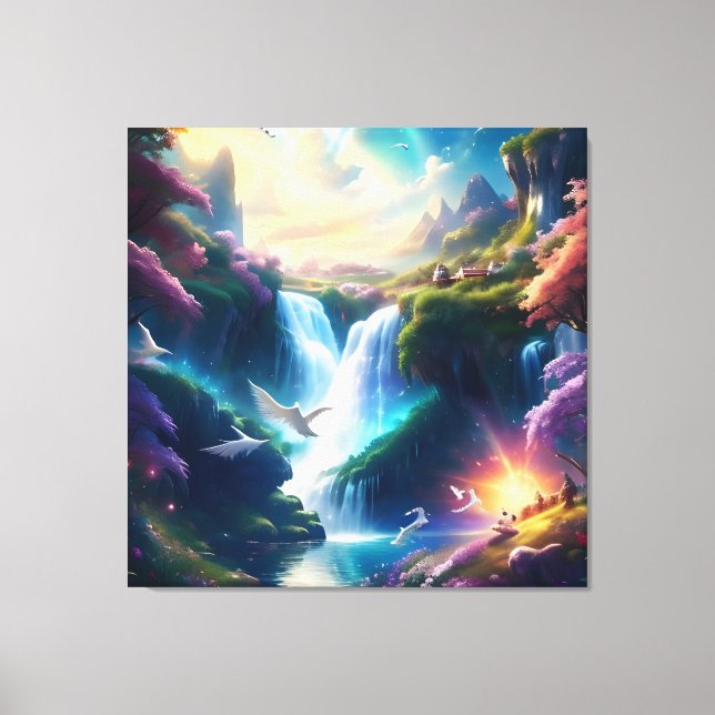 Glorious Heavenly Beautiful Landscape 2 Canvas Print (Front)