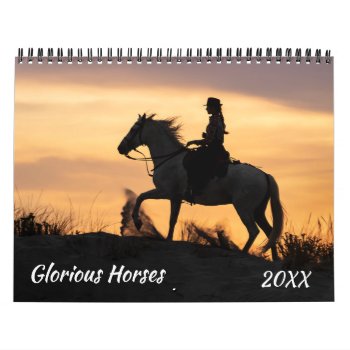 Glorious Horses Calendar by CarsonPhotography at Zazzle