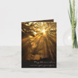 Glorious Inspirational Sunset With Sunrays Card at Zazzle