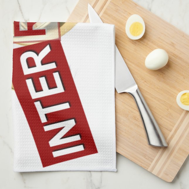 Glorious Interruption: A Golden Beginning Kitchen Towel (Quarter Fold)