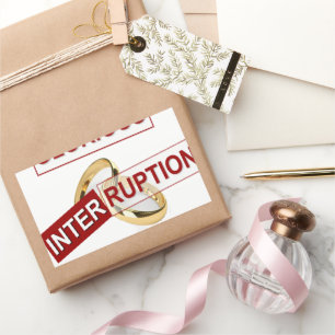 Glorious Interruption: A Golden Beginning Rectangular Sticker