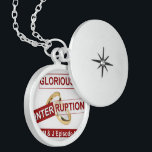 Glorious Interruption: A Golden Beginning Sterling Silver Necklace<br><div class="desc">Glorious Interruption: A Golden Beginning Wear your love story with Glorious Interruption pendants and buttons—elegantly crafted for romantic expression, wedding keepsakes, and anniversary celebrations. Whether as a fashion statement or sentimental accessory, these pieces symbolize eternal love and unity. Every interruption can be glorious! The Glorious Interruption design from Achempong’s Zazzle...</div>