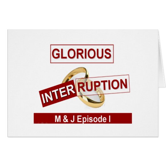 Glorious Interruption Nice Day Better Night gifts Cards (Front Horizontal)