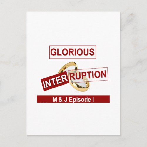 Glorious Interruption Nice Day Better Night  gifts Postcard
