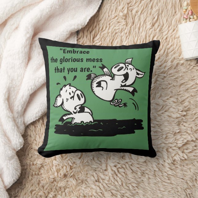 'Glorious Mess' Throw Pillow (Blanket)