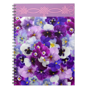Glorious pansies, notebook