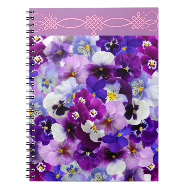 Glorious pansies,  notebook (Front)