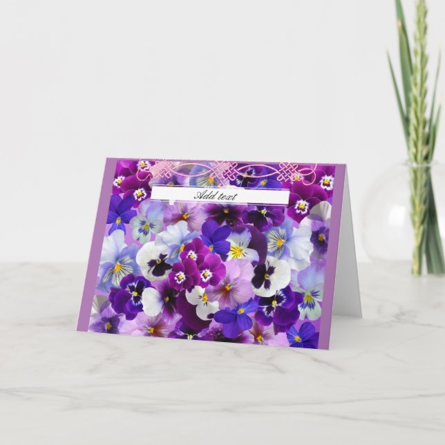 Glorious Pansies Template (Front)