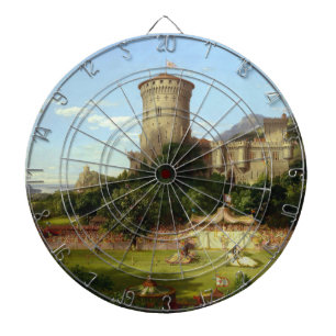Glorious Past (Medieval Joust) (Vintage Art) Dart Board