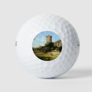 Glorious Past (Medieval Joust) (Vintage Art) Golf Balls