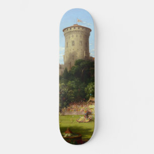 Glorious Past (Medieval Joust) (Vintage Art) Skateboard