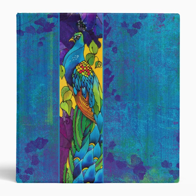 Glorious Peacock Binder Photo Album (Front)
