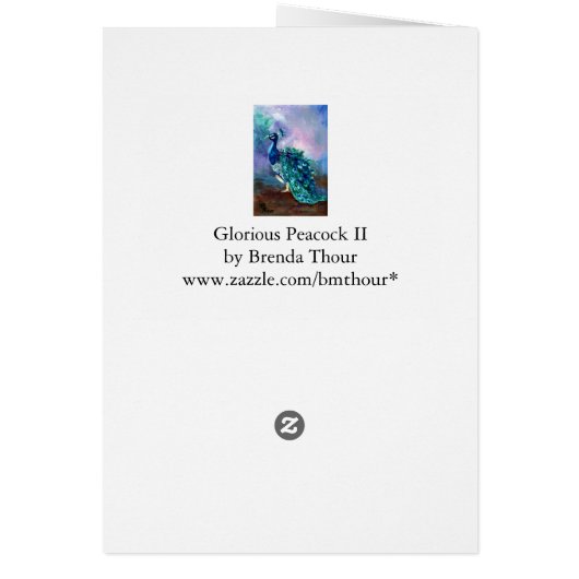 Glorious Peacock II (Back)