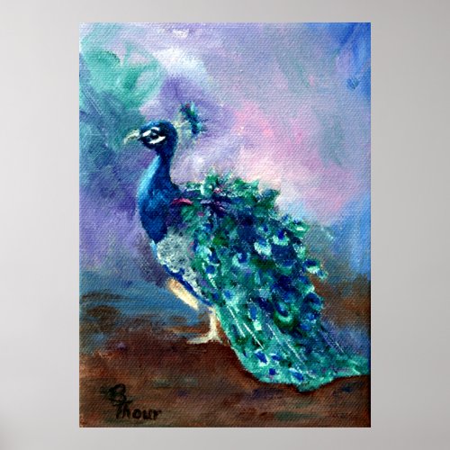 Glorious Peacock II Poster