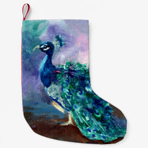 Glorious Peacock II Small Christmas Stocking