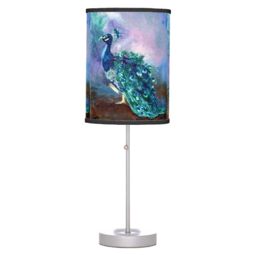 Glorious Peacock II Table Lamp
