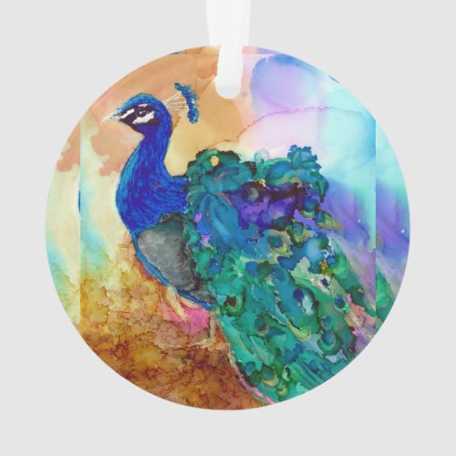 Glorious Peacock Ornament