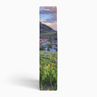 Glorious Photographic View of Crested Butte, CO 3  Ring Binder
