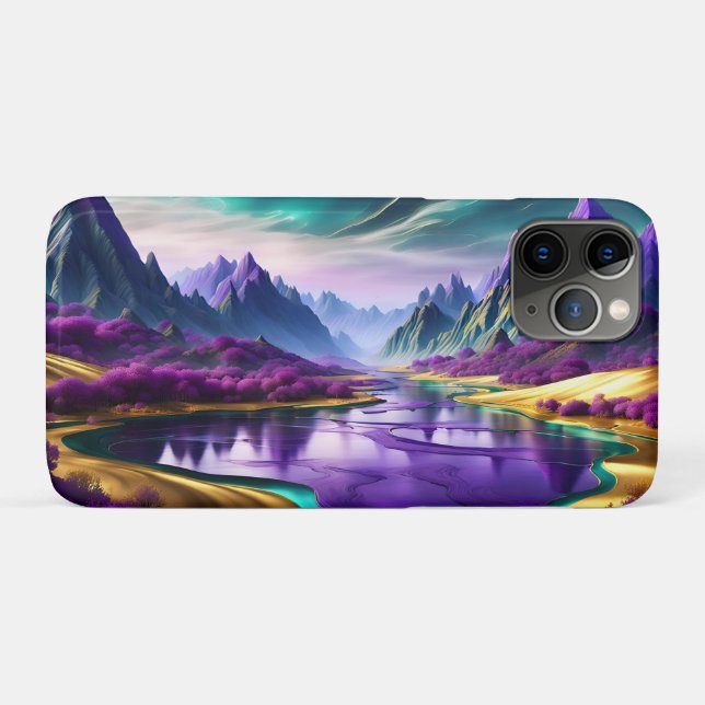 Glorious Purple and Gold Landscape Case-Mate iPhone Case (Back (Horizontal))