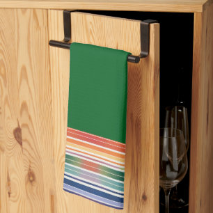Glorious Rainbow Stripes Kitchen Towel
