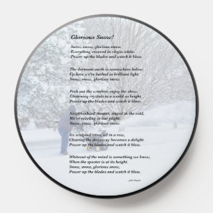 Glorious Snow Seasonal Poem PopSocket