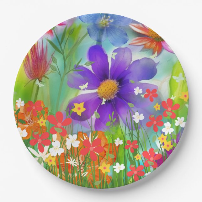 Glorious Spring Paper Plates (Front)