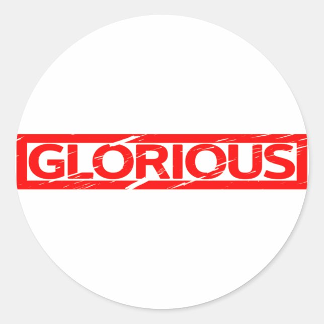 Glorious Stamp Classic Round Sticker (Front)