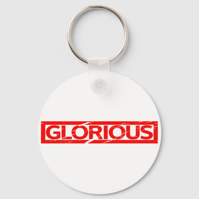 Glorious Stamp Keychain (Front)