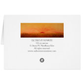 Glorious Sunrise Cards (Back Horizontal)