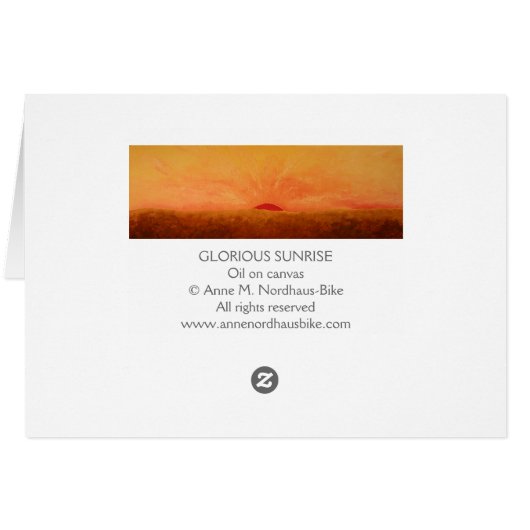 Glorious Sunrise Painting (Back Horizontal)