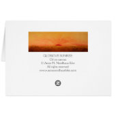 Glorious Sunrise Painting Cards (Back Horizontal)