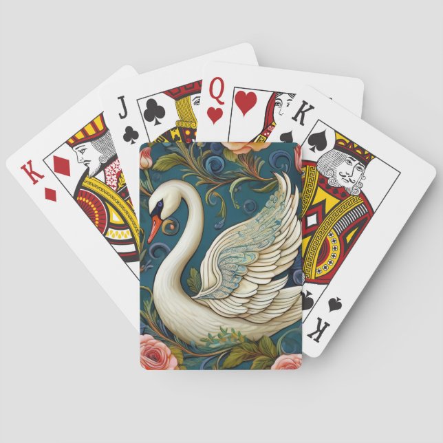 Glorious Swan  Poker Cards (Back)