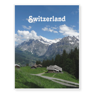 Glorious Switzerland Temporary Tattoos