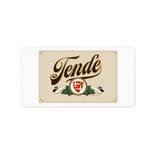 Glorious Tende Label