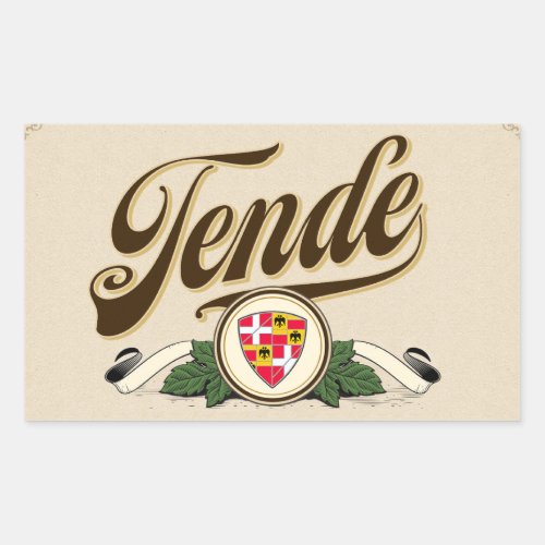 Glorious Tende Rectangular Sticker