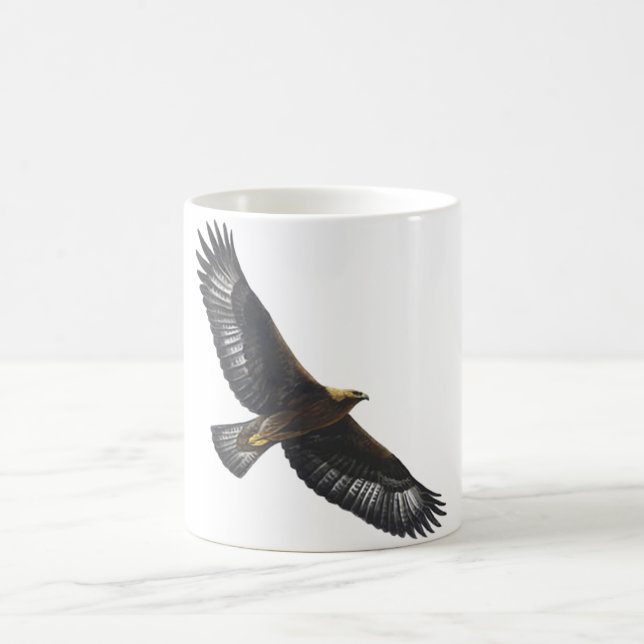 Glorius Golden Eagle Soaring Coffee Mug (Center)